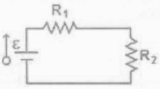 Circuito com resistores \( R_1 \) e \( R_2 \)